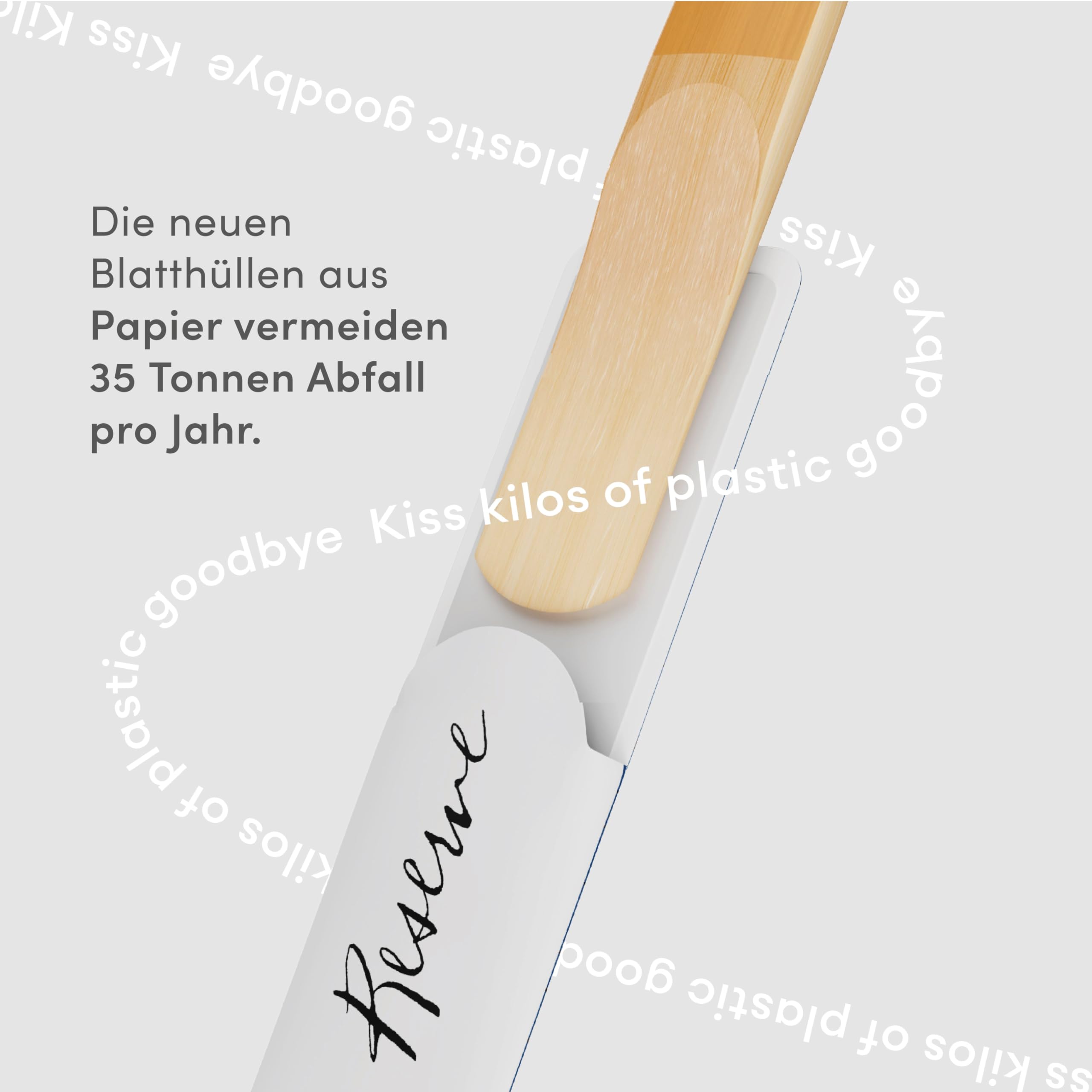 D'Addario Organisch Reserve Alto Saxophon-Stimmzungen - Saxophonrohre - Das erste und einzige Bio-Schilfrohr - 3.0 Stärke, 10 Packung 3