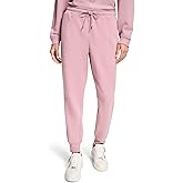 DKNY Womens Relaxed Cuff Stacked Mini Rhinestone Logo Fleece Jogger Sweatpant