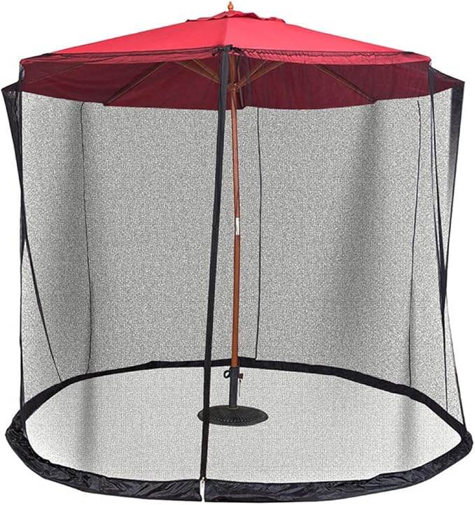 VIVIXIXILAOJH Patio Umbrella Net Polyester Mesh Screen Universal Canopy
