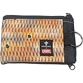 Chums Surfshorts Wallet - Lightweight Slim Wallet with RFID Blocking Card & Clear ID Window - Zippered, Water Resistant w/Key Ring