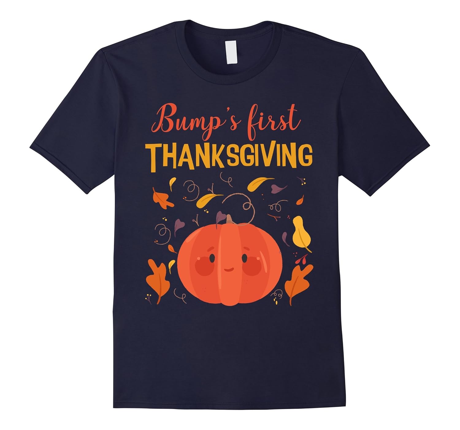 Bump's First Thanksgiving Shirt for Women-Rose