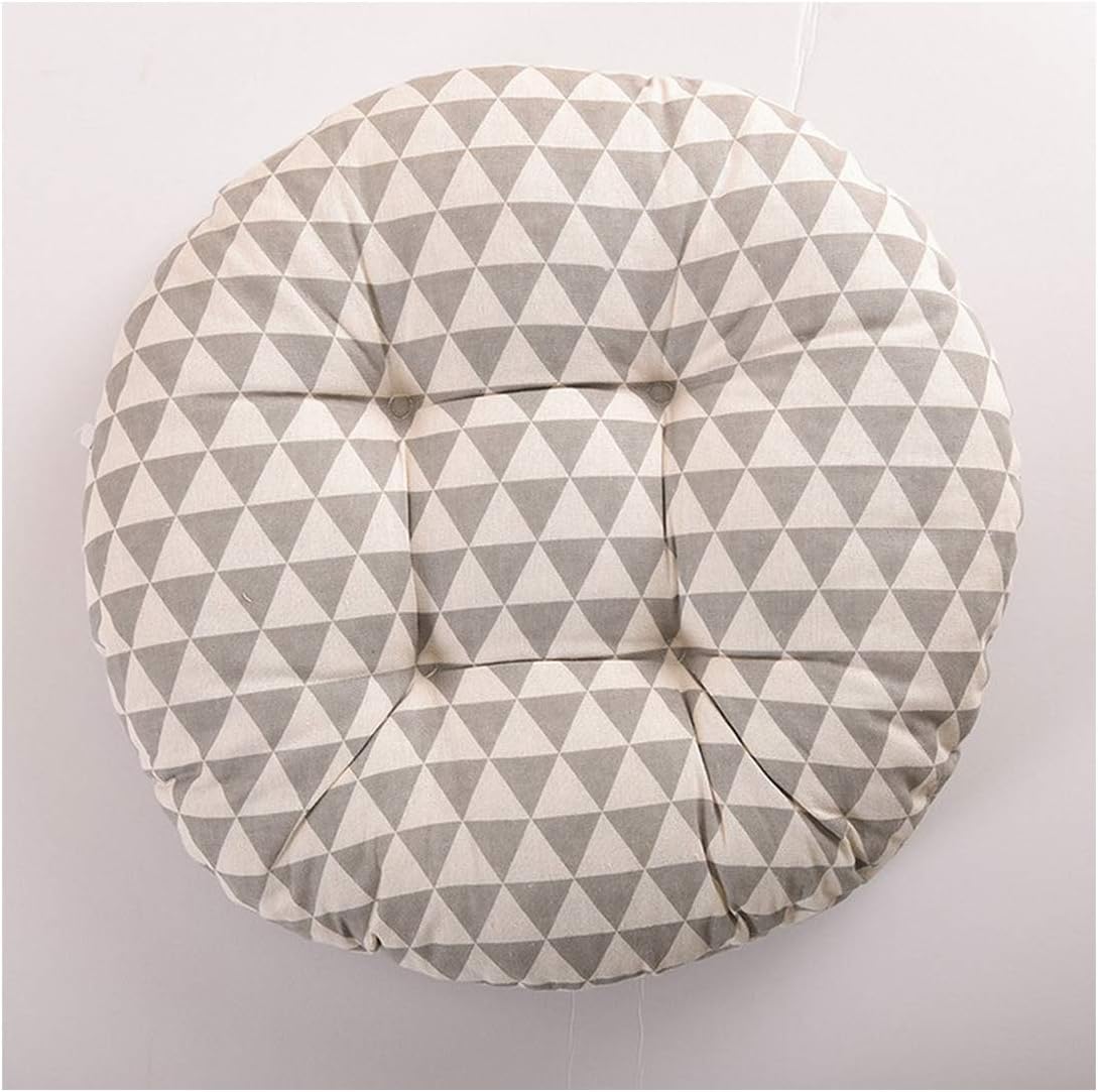 KenFandy Round Shape 2 Size Seat Cushion Silk Cotton Core Cotton Polyester Tatami Cushion Pillow Home Decoration Car Soft Sofa Cushion,9,40X40Cm