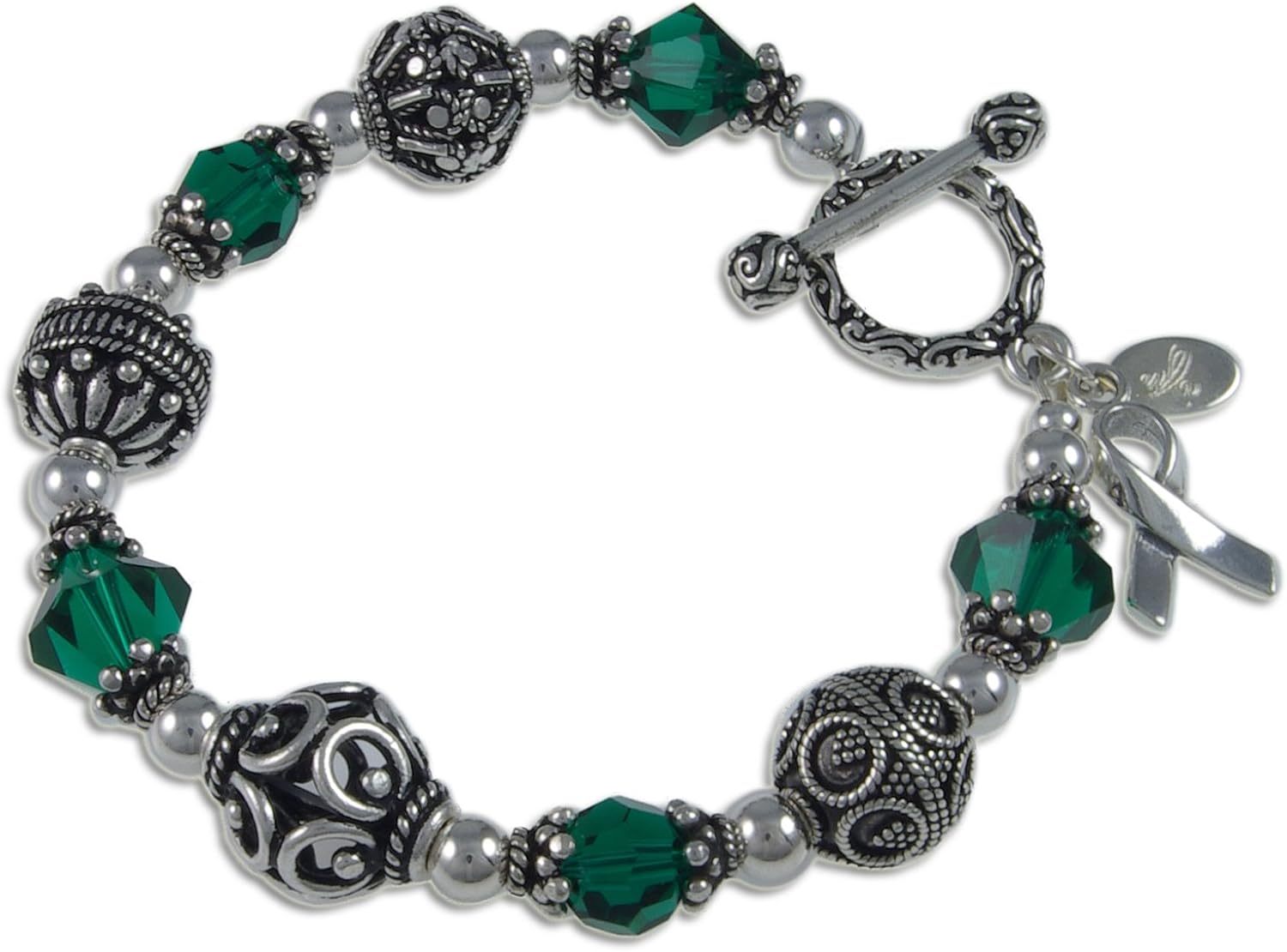 Kidney Cancer Kelly Green Awareness Bracelet