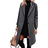 ANRABESS Womens Peacoat Notched Lapel Collar Single-Breasted Trench Coats Loose Casual Long Jacket 2025 Fall Winter Outerwear
