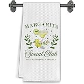 Elefeltclave Gifts for Margarita Lovers Kitchen Towels, Margarita Gifts for Women Dish Tea Towels for Kitchen Bar Cart Pub Decor, Trendy Margaritas Cocktail Decorative Hand Towels, 16x24 Inch