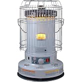 Comfort Glow Indoor Kerosene Convection Heater, 23,800 BTUs, Grey - KW-24J | Heater for Winter Emergencies, 360 Degree Heating Radius, Heats up to 1,000 sq. ft., Operates up to 12 Hour on One Tankful