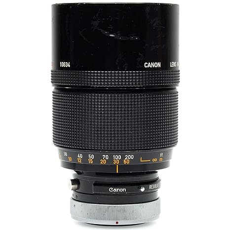 Canon FD 500 mm f8 Reflex Espejo Lente, Enfoque Manual para cámara ...