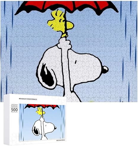 Amazon Co Jp Snoopy スヌーピー 500 1000 パズル アニメジグソーパズル 品質木製 パズル 楽しいパズル 減圧パズル ピース ジグソーパズル 遊び 雰囲気 減圧 おもちゃ 漫画 壁飾り 学生 子供 大人 絵画 贈り物 ホーム キッチン