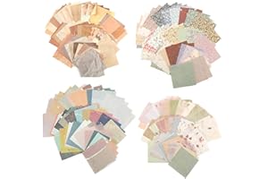 240pcs Scrapbook Journaling Paper Matte Material 120 Classic Patterns Vintage DIY Journaling Paper for Decorating Scrapbook L