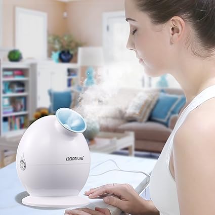 KINGDOMCARES Hot Mist Gesichtsdampfer feuchtigkeitsspendende Whitening Eröffnung Poren Tiefenreinigung Mini Portable Home Spa