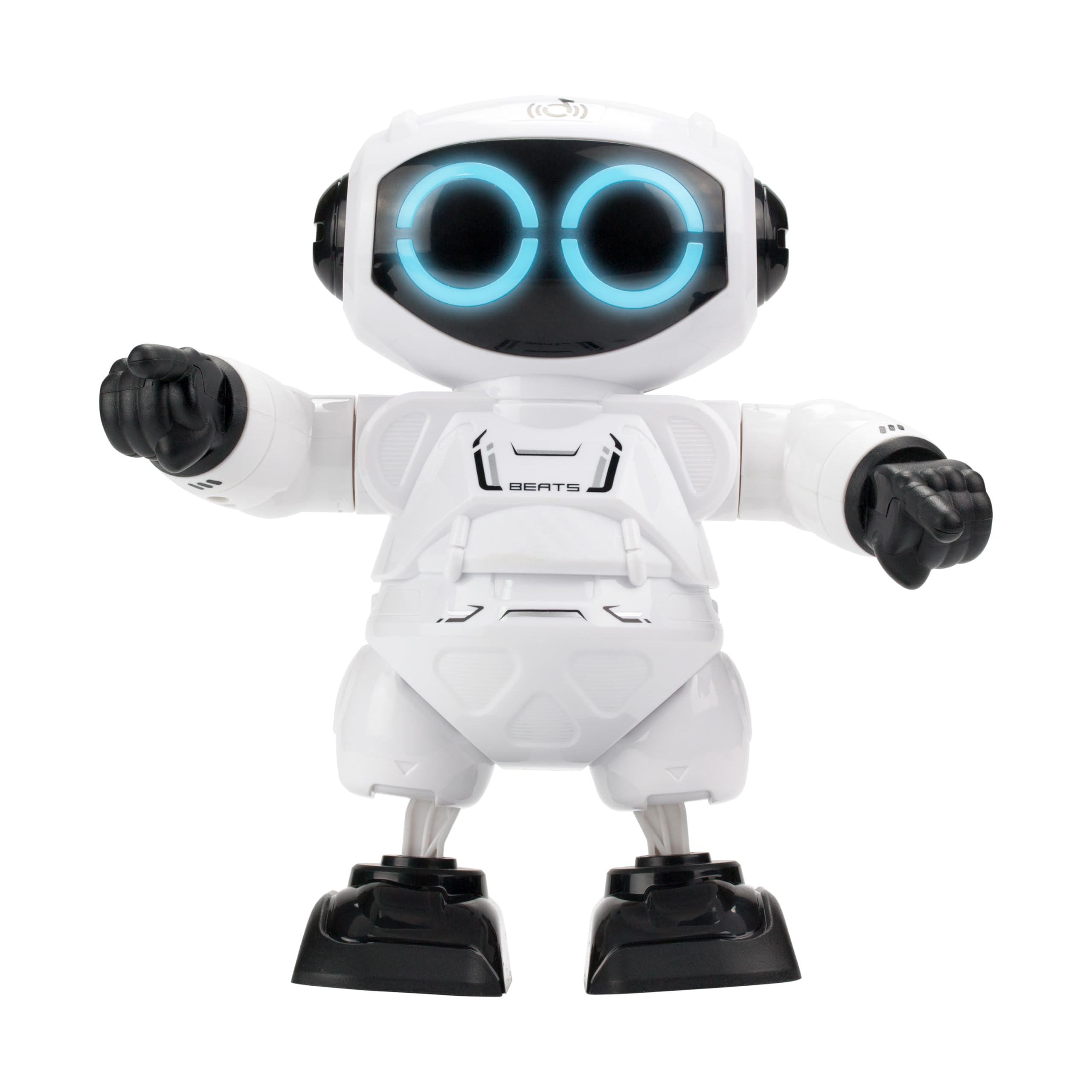 YCOO Robo Beats, Silverlit, Remote Control Robot Toy for Kids, Tap to Dance, Touch Button Articulate Arms and Speaker, RC Electric Toy with LED Eyes, 18.5cm Tall. for Boys and Girls
