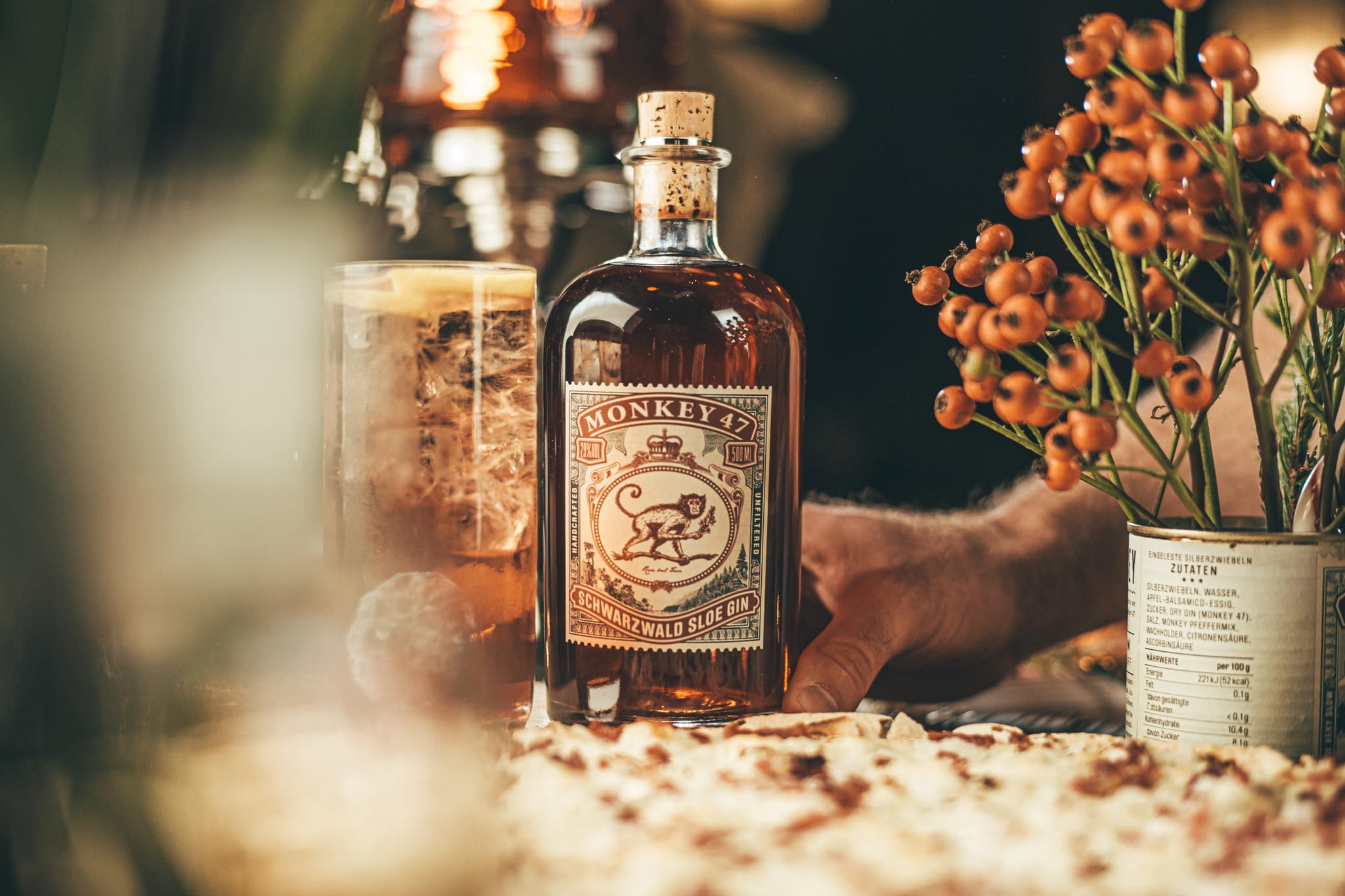 Monkey 47 Schwarzwald Sloe Gin - Ultra Premium Sloe Gin mit feiner Fruchtnote - 1x 0,5 L | 500 ml (1er pack) 2
