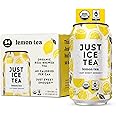 Just Ice Tea, Lemon Flavored Black Iced Tea, 24-Pack (12oz Cans), USDA Certified Organic, Real Brewed, Low Calorie, No Artificial Sweeteners, Fair Trade, Made in USA.