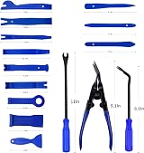 Wetado 200Pcs Trim Removal Tool Kit with 120Pcs Clips Blue view 3