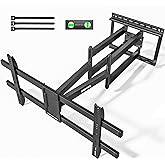 monTEK Long Arm TV Wall Mount for Most 43-90 Inch TVs, 42.5 Inch Long Extension TV Mount Swivel and Tilt, Full Motion Wall Mo