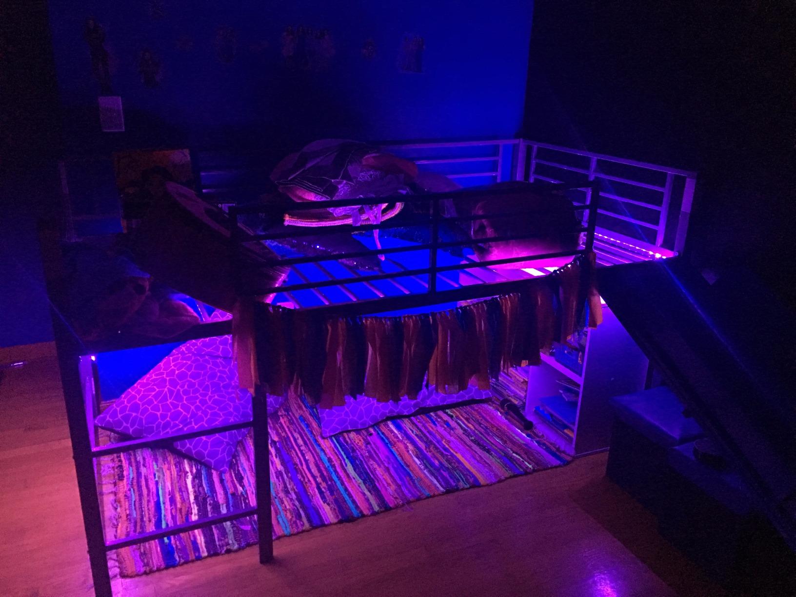 28/mo Finance DHP Junior Twin Metal Loft Bed with Slide