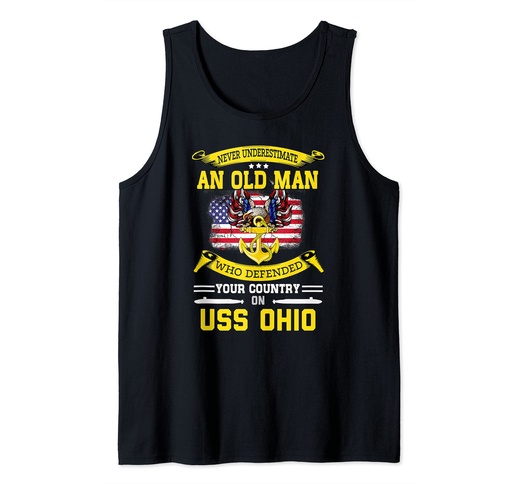 Never Underestimate USS Ohio SSGN-726 Submarine Tank Top