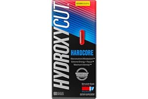 Hydroxycut Hardcore - 60 Rapid-Release Capsules - Thermogenic Calorie Burn, Extreme Energy + Focus, Maximum Intensity - for Women & Men