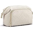 BAGSMART Travel Makeup Bag, Cosmetic Bag Make Up Organizer Case,Large Wide-open Pouch for Women Purse for Toiletries Accessories Brushes