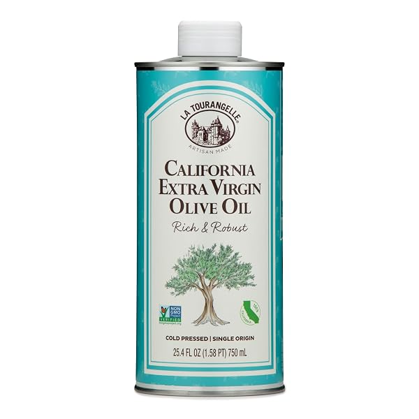 LA TOURANGELLE CALIFORNIA EXTRA VIRGIN OLIVE OIL, COLD-PRESSED...