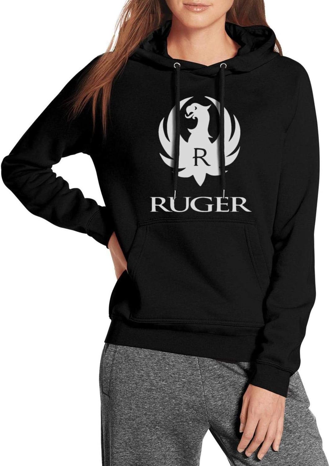 Ruger-Logo- Women Women's Fleece Sweatshirt Hoodie Pullover Solid Color Hoodies