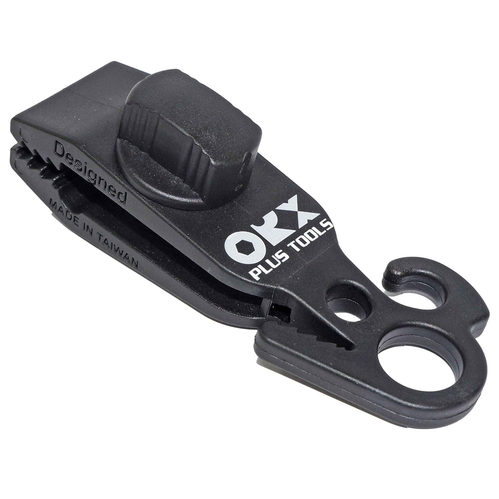 ORXPLUS Tools 4pcs Knot-Free Tarp Clips Thumb Screw with Hook Tail Tent Clips Awning Clamp Set Tent Clamps for Camping Canopies, Car Cover, Winter Boat Cover, Pool Cover, Sun Shade
