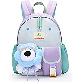 shukiku Toys for Girls, 3 Year Old Girl&Boy Gifts, Toddler Backpack Best Gift for 1-3 Years, Toddler Removable Doll Backpack