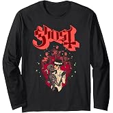 Ghost Skeleton Bandstand Long Sleeve T-Shirt