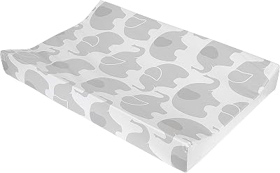 Babycurls Deluxe Anti-Roll Nappy Changing Mat Elephant Love 69x45x8cm