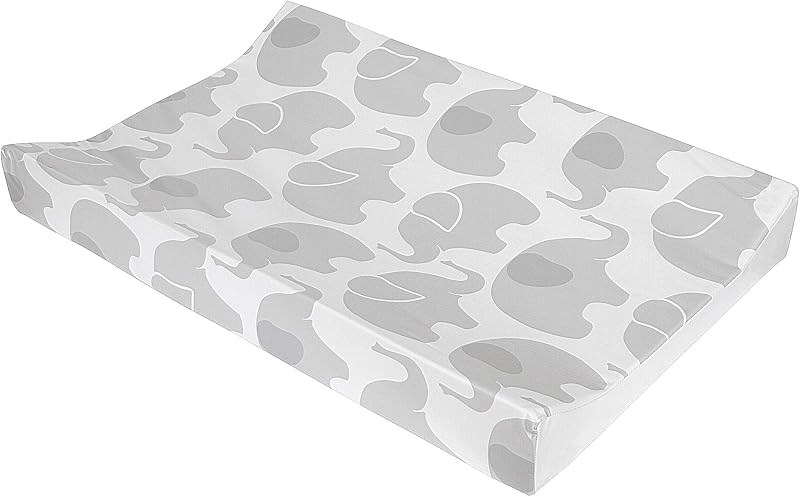 Babycurls Deluxe Anti-Roll Nappy Changing Mat Elephant Love 69x45x8cm