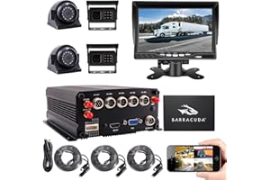 JOINLGO 4CH GPS 4G WiFi 1080P HDD/SSD/SD Drive Mobile Vehicle Car DVR Video Recorder Kit Live View on PC Phone with 4pcs Side Rear View IR Metal Car Camera (1TB ssd Included)