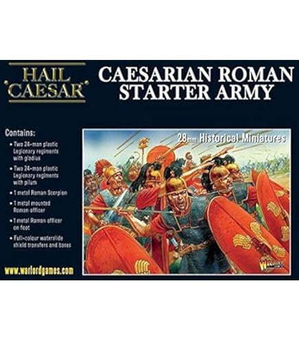 Roman Legion Models Warlord Games Imperial Romans Auxiliaries U2013 Miniatures En Plastique à L' échelle De 28 Mm Pour Grêle César Miniatures Très Détaillées De L'époque Antique Pour Jeu De Guerre De