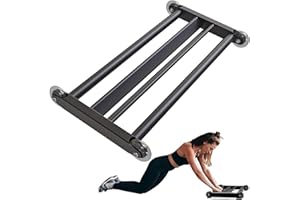 SELEWARE Glute Ham Glider Heavy Duty Ab Glute Glider Machine, Exercise Wheels for Smooth Hamstring Curl Abdominal and Leg Workouts, Multifunctional Ab Glute Machine for Home & Commercial Gym