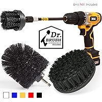 Paquete de 4 cepillos para taladro Holikme Cepillo de limpieza para depurador eléctrico Juego de accesorio largo extendido Juego de cepillos para fregar con taladro multiusos ...