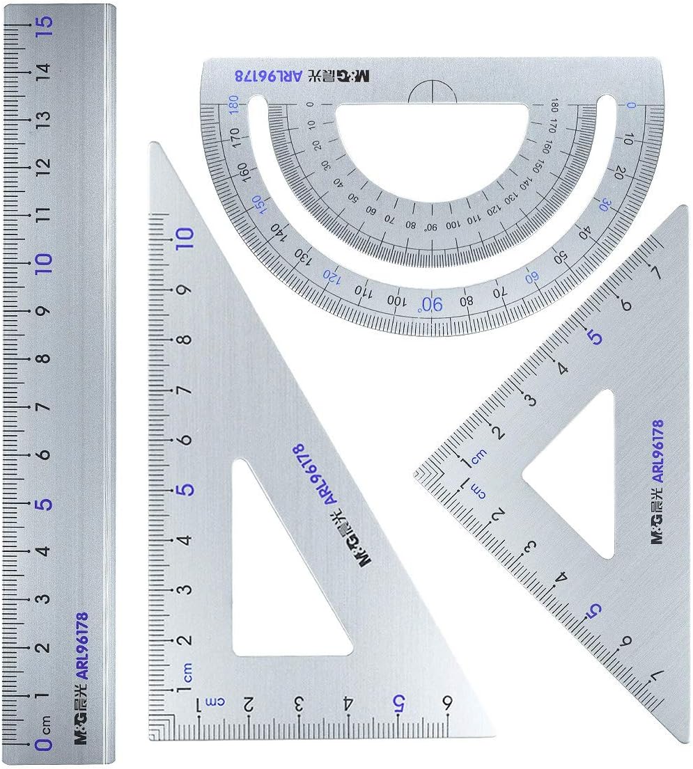 Architectural Scale Ruler Set Aluminum Alloy Triangular