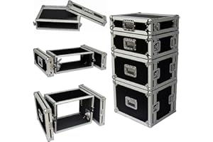 ROADIE PRODUCTS, INC. 4 Space 4u 12 Inches Deep Heavy Duty 3/8 Ply ATA Amp Rack Case