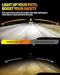 Termitor Latest H11/H9 LED Bulb, 40,000LM