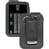 Fitted Case for Tandem t:Slim X2 Insulin Pump | Vegan Leather, Form-Fit Cover, with Built-In Screen Protection, Rotating Metal Belt Clip, Hook for Strap
