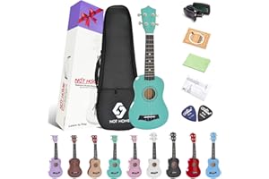 NOT HOME® 21" Soprano Ukulele with a Carrying Bag and a Digital Tuner, Specially Designed for Kids, Students and Beginners (L