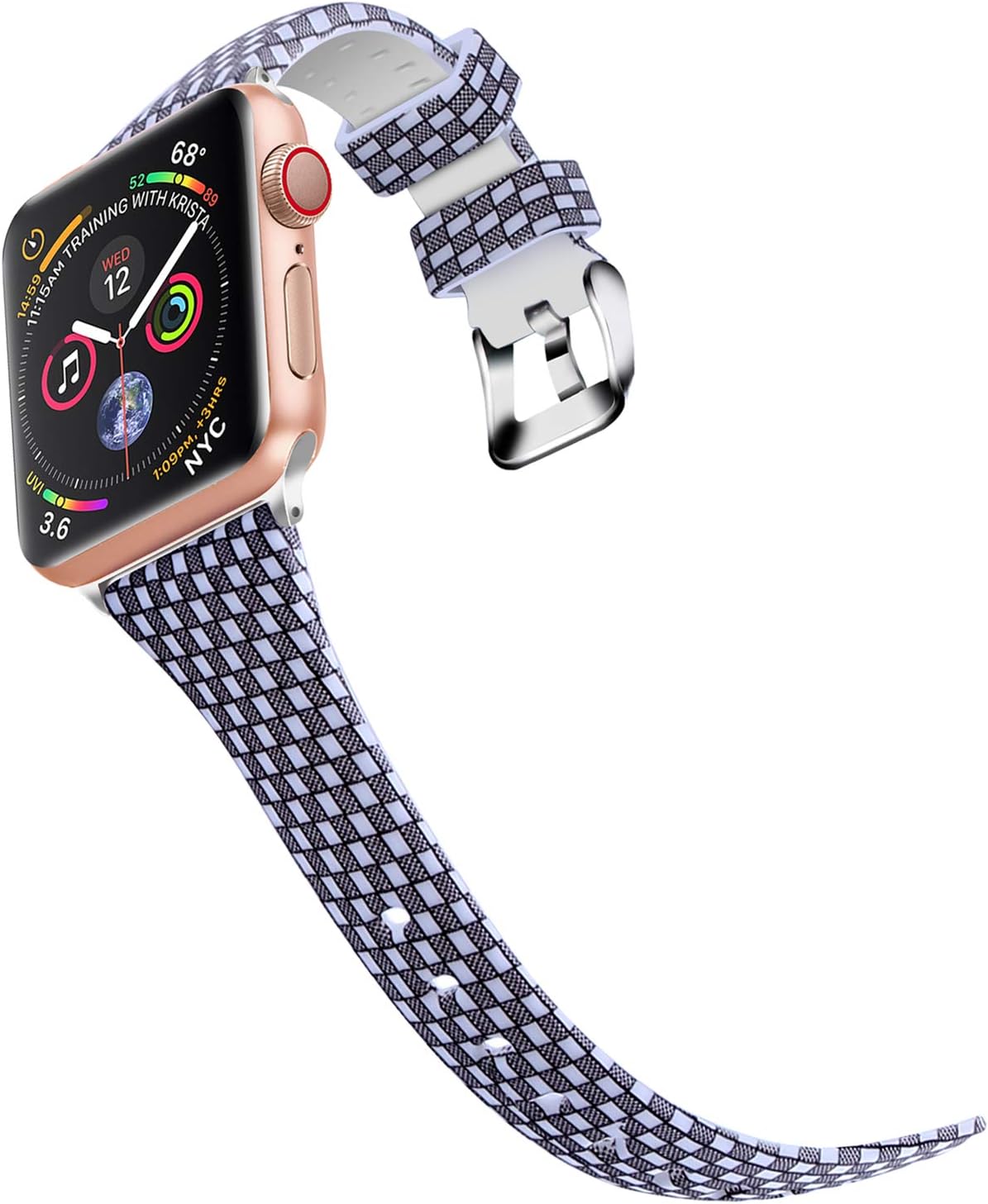 Bands for Apple Watch 42mm 44mm, JIELIELE Silicone Colorful