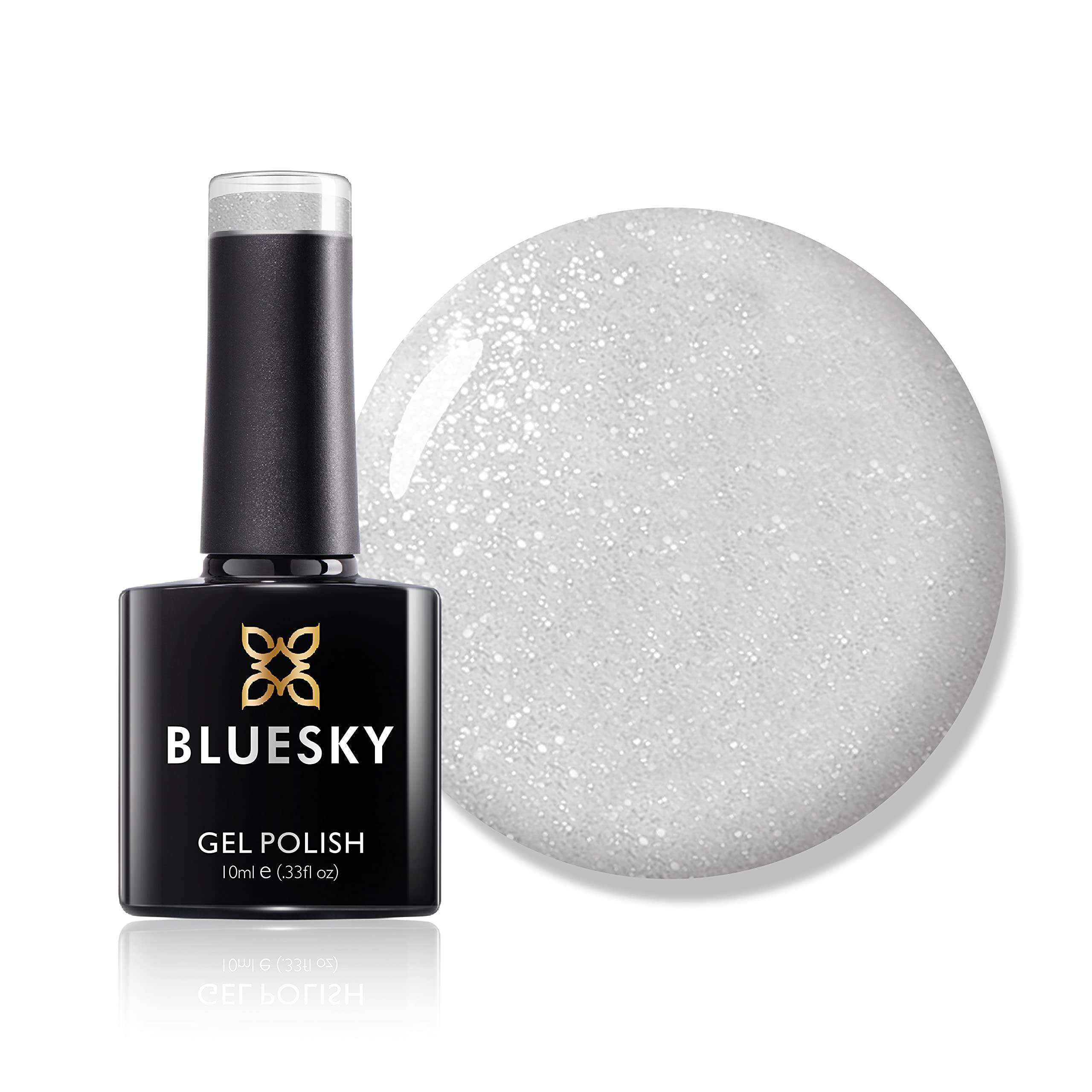 BLUESKY 80535 Vip UV/Gel Nail Polish, 10 ml, Silver