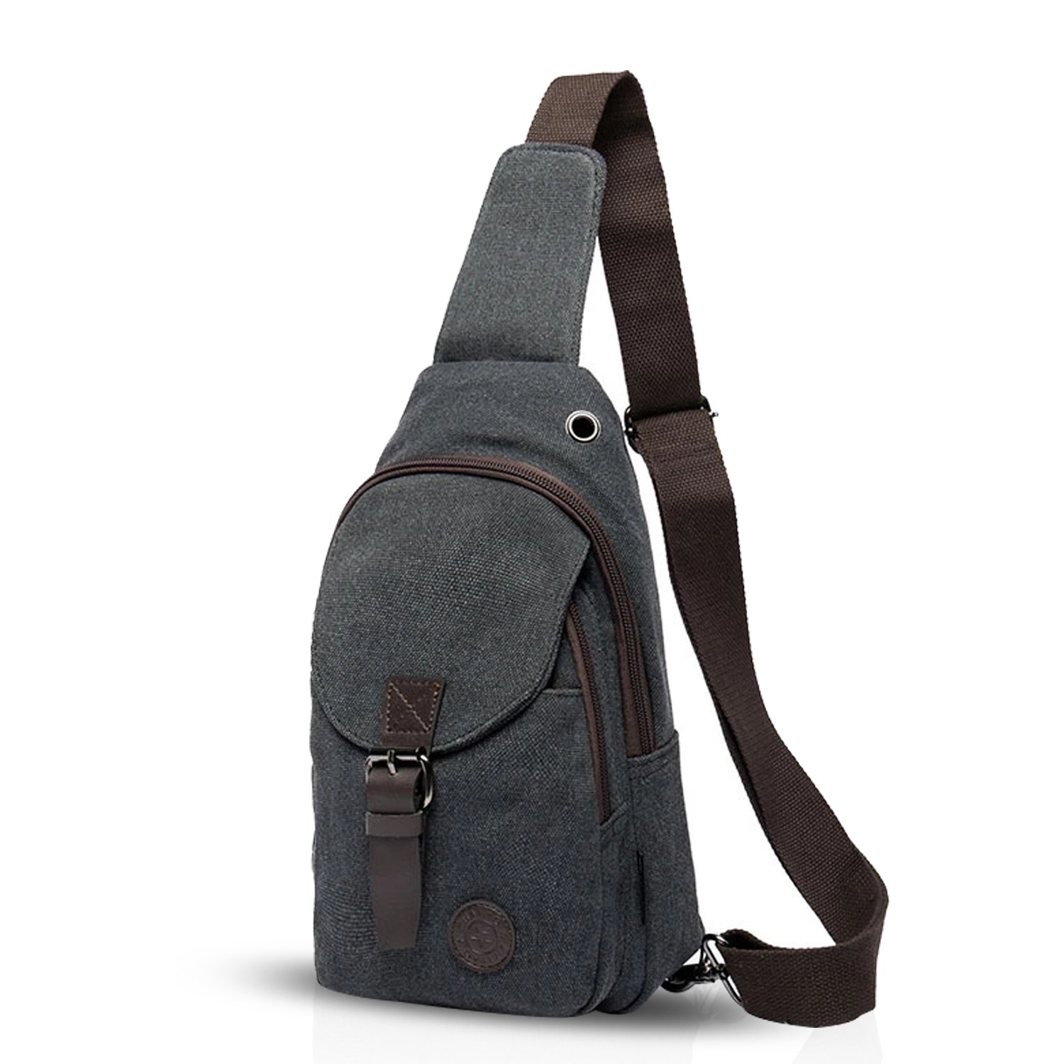 FANDARE Vintage Shoulder Bag Sling Bag School Travel Men Women Messenger Backpack Chest Bag Student Bag Sports Bag Canvas