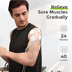 AUVON 3-in-1 TENS Unit Muscle Stimulator, EMS