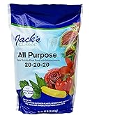 Jack's Classic 20-20-20 All Purpose Water-Soluble Fertilizer with Micronutrients to Provide General Growth on All Plants, 10l