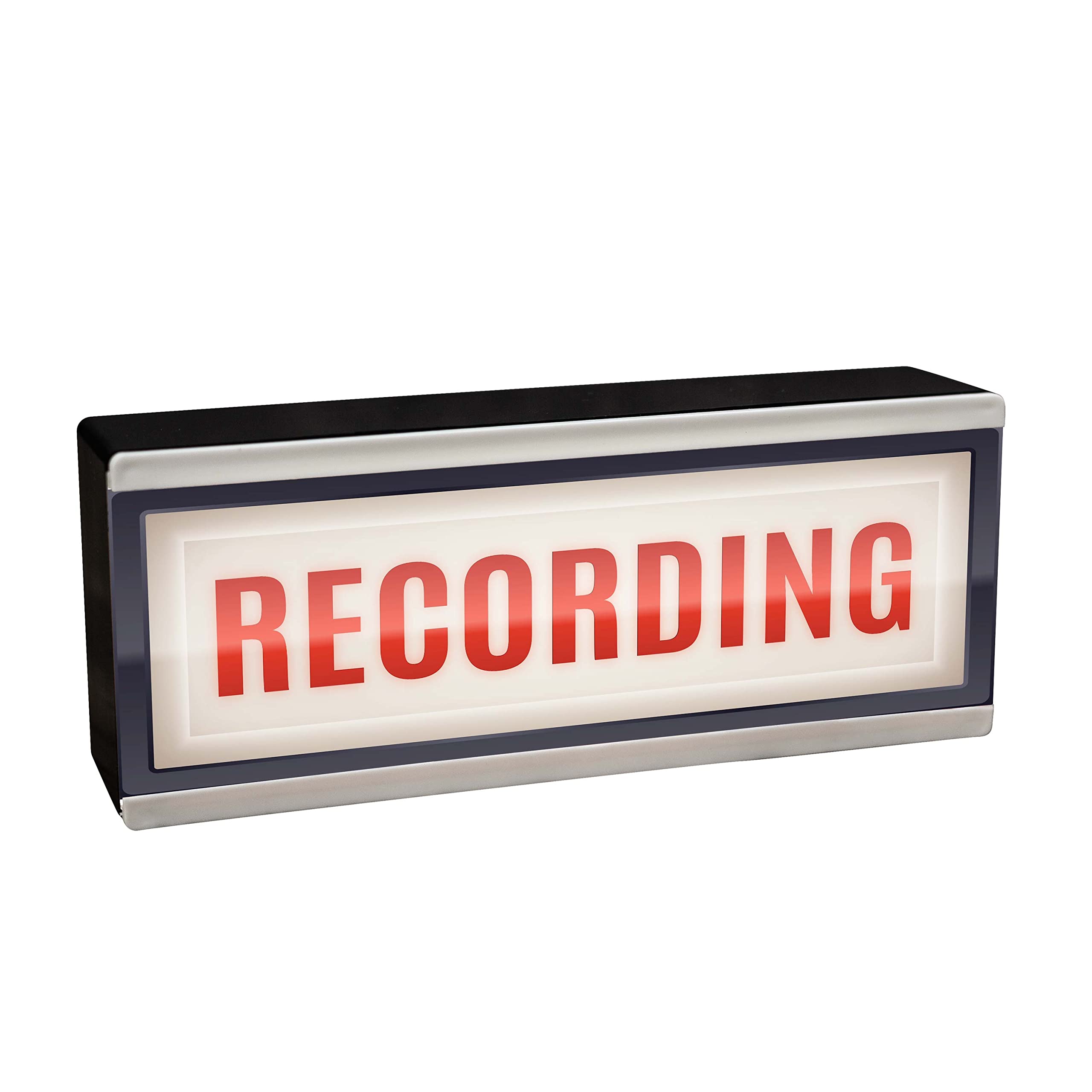 Light Up Recording Sign - Illuminated Music Film Entertainment Room - DJ Light Retro Wall Home Studio Light Box - Do Not Disturb