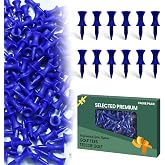 Amy Sport Golf Tees Plastic Step Down 50 Pack | Consistent Ball Height Design, Multiple Sizes Club Fit Options, Durable Reusable Unbreakable Tee, Bright Easy Find Color
