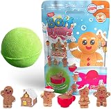 ZIMPLI Christmas Surprise Bath Bomb Gingerbread Toy 100g Large Bath Bomb view 1