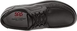 SAS Bout Time Comfort Lace Up Black 10.5 W - Wide