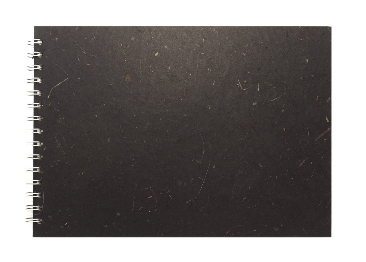 Pink Pig A4 Landscape Sketchbook | White Cartridge, 35 Leaves | Ebony