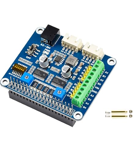 Amazon.com: Stepper Motor HAT Dual Onboard 2-CH HR8825 Motor
